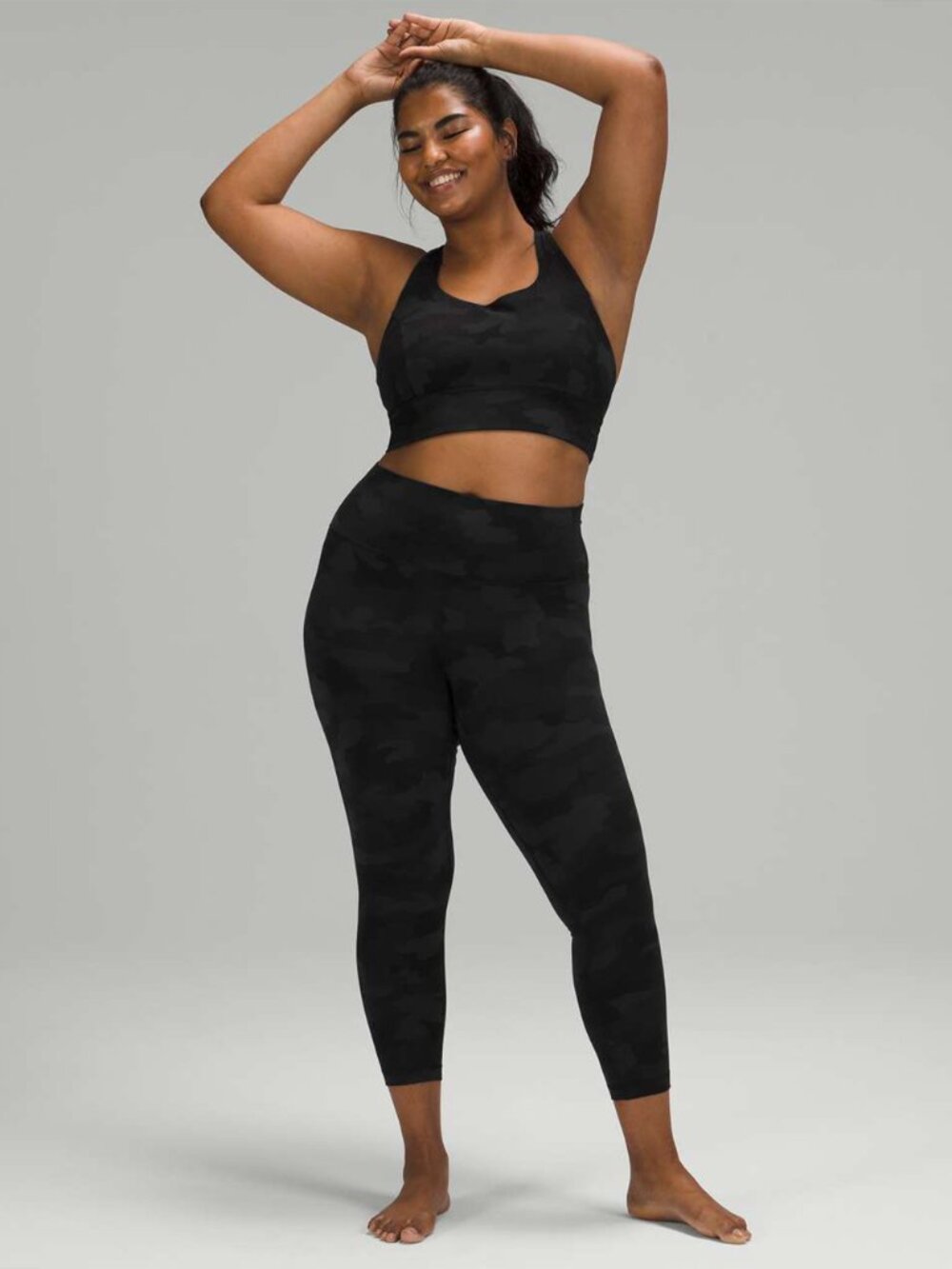 Lululemon Align Pant II 25" Leggings Size 10 Camo Deep Coal W5DLX - Picture 13 of 13